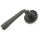 Blacksmith External Beeswax Avon Lever Door Handle on Beehive Rose Set - Sprung