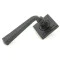 Blacksmith External Beeswax Avon Lever Door Handle on Square Rose Set - Unsprung