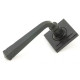 Blacksmith External Beeswax Avon Lever Door Handle on Square Rose Set - Unsprung