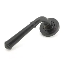 Blacksmith External Beeswax Regency Lever Door Handle on Art Deco Rose Set - Sprung