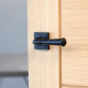 Blacksmith External Beeswax Regency Lever Door Handle on Square Rose Set - Unsprung