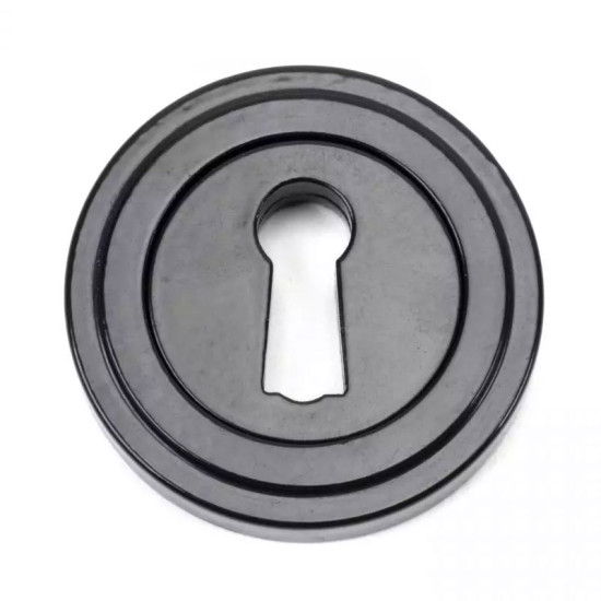 Traditional Blacksmith Art Deco Round Escutcheon