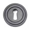 Traditional Blacksmith Art Deco Round Escutcheon