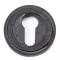 Blacksmith External Beeswax Art Deco Round Euro Escutcheon