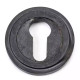 Blacksmith External Beeswax Art Deco Round Euro Escutcheon