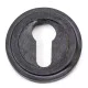 Blacksmith External Beeswax Art Deco Round Euro Escutcheon