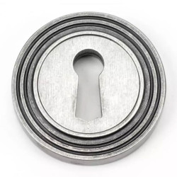 Blacksmith Pewter Patina Beehive Round Escutcheon