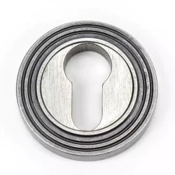 Blacksmith Pewter Patina Beehive Round Euro Escutcheon