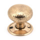 Polished Bronze Hammered Mushroom Knob Set