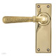 Hammered Newbury Lever - Aged Brass