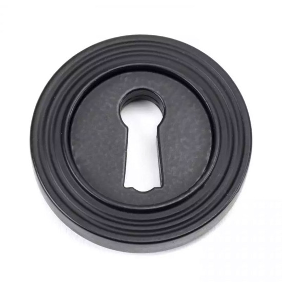 Matt Black Beehive Round Escutcheon