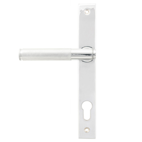 Brompton Slimline Sprung Lever Espagnolette - Polished Chrome