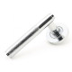 Brompton Sprung Lever Door Handle on Round Rose Set - Polished Chrome