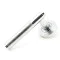 Brompton Sprung Lever Door Handle on Beehive Rose Set - Polished Chrome