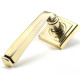 Avon Unsprung Lever Door Handle on Square Rose Set - Aged Brass