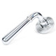 Newbury Lever on Beehive Rose Set - Polished Chrome