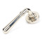 Newbury Lever on Round Rose Set - Polished Nickel