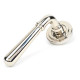 Newbury Lever on Art Deco Rose Set - Polished Nickel
