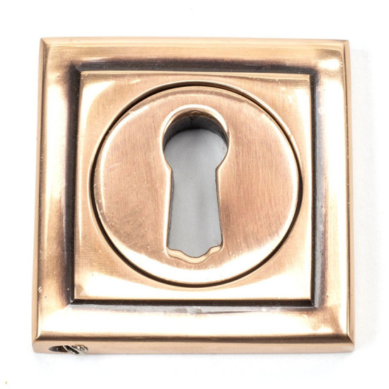 Polished Bronze Square Escutcheon