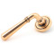 Newbury Lever on Art Deco Rose Set - Polished Bronze