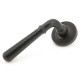 Hammered Newbury Lever on Beehive Rose Set - Aged Bronze