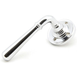 Polished Chrome Newbury Lever on Rose Set - Unsprung