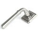 Newbury Lever on Square Rose Set - Satin Marine Stainless Steel