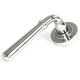 Newbury Lever on Round Rose Set - Polished Marine Stainless Steel