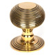 Beehive Centre Door Knob - Aged Brass