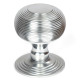 Beehive Centre Door Knob - Satin Chrome