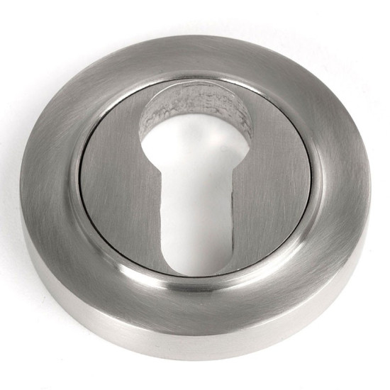 Satin Marine Stainless Steel Round Euro Escutcheon
