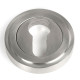 Satin Marine Stainless Steel Art Deco Euro Escutcheon