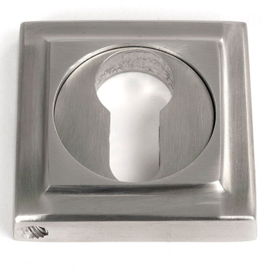 Satin Marine Stainless Steel Square Euro Escutcheon