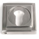 Satin Marine Stainless Steel Square Euro Escutcheon