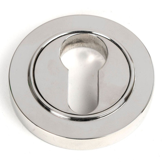 Polished Marine Stainless Steel Round Euro Escutcheon