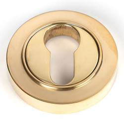 Polished Brass Round Euro Escutcheon