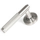 Brompton Sprung Lever Door Handle on Beehive Rose Set - Satin Marine Stainless Steel