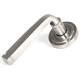 Avon Sprung Lever Door Handle on Art Deco Rose Set - Satin Marine Stainless Steel