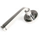 Avon Unsprung Lever Door Handle on Round Rose Set - Polished Marine Stainless Steel