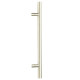 Offset T Bar Handle with Secret Fixings - Satin Marine Stainless Steel