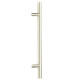 Offset T Bar Handle with Bolt Fixings - Satin Marine Stainless Steel