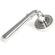Newbury Unsprung Lever Door Handle on Art Deco Rose Set - Polished Marine Stainless Steel