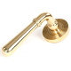 Polished Brass Newbury Lever on Beehive Rose Set - Unsprung