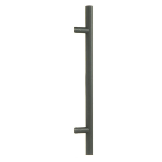 Offset T Bar Handle with Secret Fixings - Matt Black