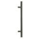 Offset T Bar Handle with Bolt Fixings - Matt Black
