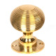 Polished Brass Beehive Door Knobs