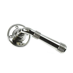 Polished Nickel Beehive Lever Door Handle