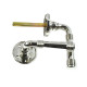 Polished Nickel Beehive Lever Door Handle