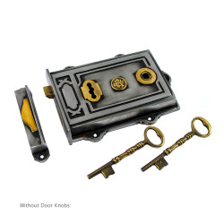 Davenport Cast Iron Rim Lock Set
