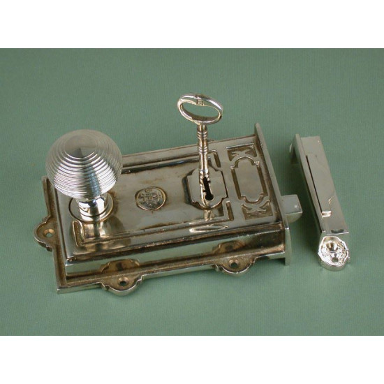 Davenport Nickel Rim Lock Set